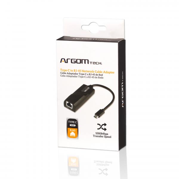 ADAPTADOR ARGOM TYPE C A RJ45 6" ARG-CB-0062