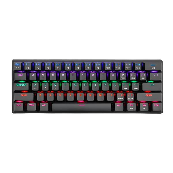 TECLADO GAMING RGB REDRAGON T-DAGGER ARENA TGK321 MECÁNICO ALÁMBRICO USB ESPAÑOL SWITCH CAFÉ TGK321-BR-SP NEGRO