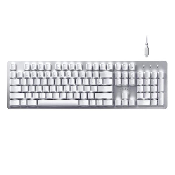 TECLADO RAZER PRO TYPE MEMBRANA INALÁMBRICO BLUETOOTH INGLÉS ESPAÑOL SWITCH NARANJA RZ03-03070200-R3U1 BLANCO
