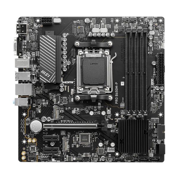 TARJETA MADRE MSI PRO B650M-P DDR5 AM5 MICRO-ATX 911-7E27-001 NEGRO