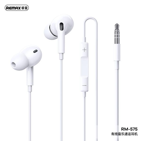 AUDIFONOS MANOS LIBRES RM-575 REMAX BLANCO
