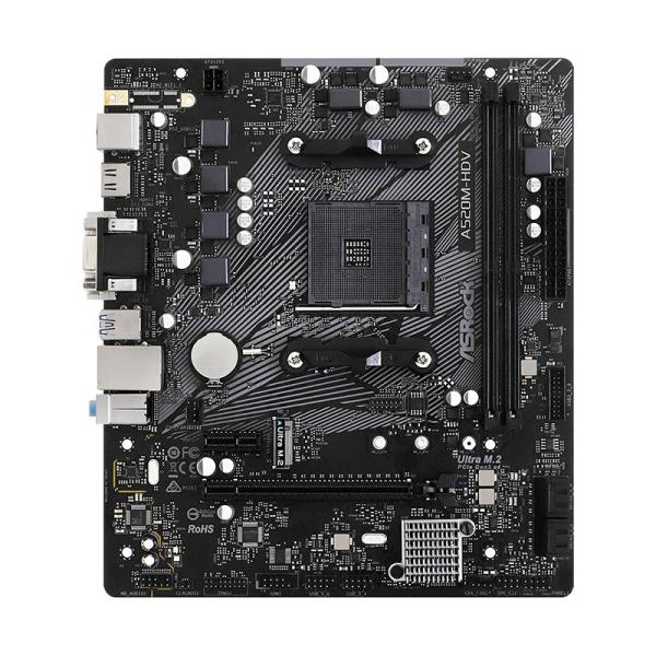 TARJETA MADRE ASROCK A520M-HDV AM4 MICRO ATX DDR4 NEGRO