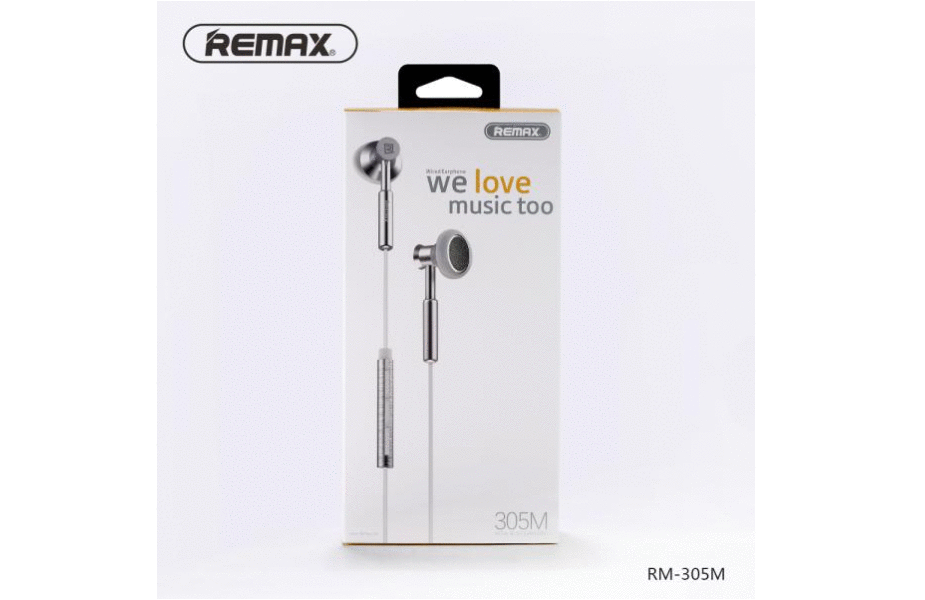 AUDIFONOS MANOS LIBRES RM-305M PLATEADO