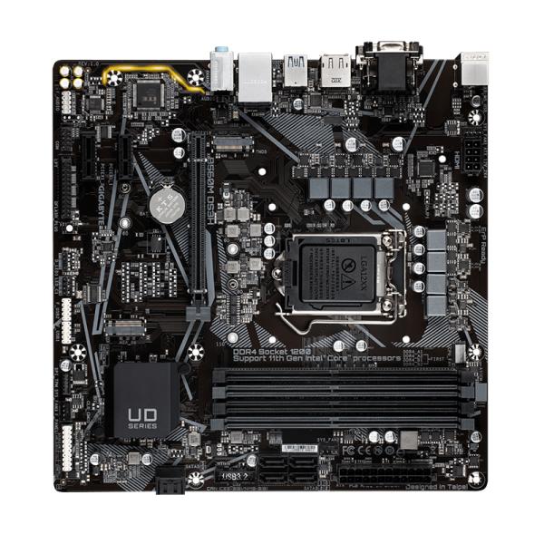 TARJETA MADRE GIGABYTE B560M DS3H LGA1200 MICRO-ATX DDR4 NEGRO