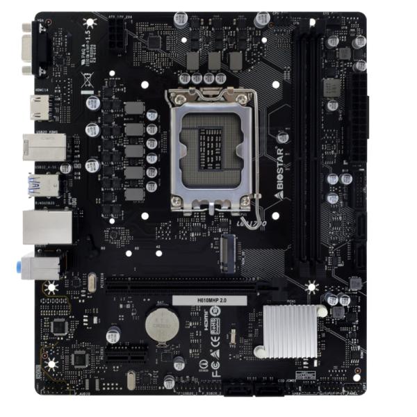 TARJETA MADRE BIOSTAR H610MHP 2.0 LGA1700 MICRO-ATX DDR4 NEGRO