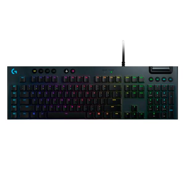 TECLADO GAMING RGB LOGITECH G815 MECÁNICO ALÁMBRICO INGLÉS 920-008984 NEGRO