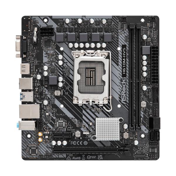 TARJETA MADRE ASROCK H610M-HVS LGA1700 MICRO-ATX DDR4 90-MXBHT0-A0UAYZ NEGRO