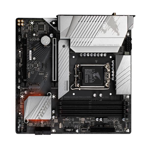 TARJETA MADRE GIGABYTE B660M AORUS PRO AX LGA1700 MICRO-ATX DDR4 NEGRO / BLANCO