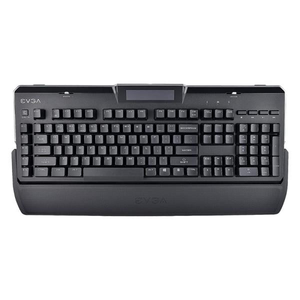 TECLADO GAMING EVGA Z10 MÉCANICO ALÁMBRICO USB INGLÉS LED ROJA SWITCH AZUL 802-ZT-E101-KR NEGRO