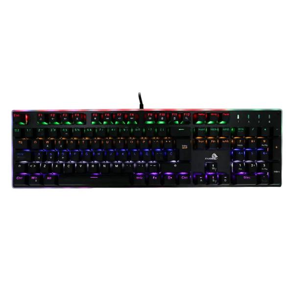 TECLADO GAMING RGB X-LION KBM-200 MECANICO ALÁMBRICO USB ESPAÑOL KBM-200 NEGRO