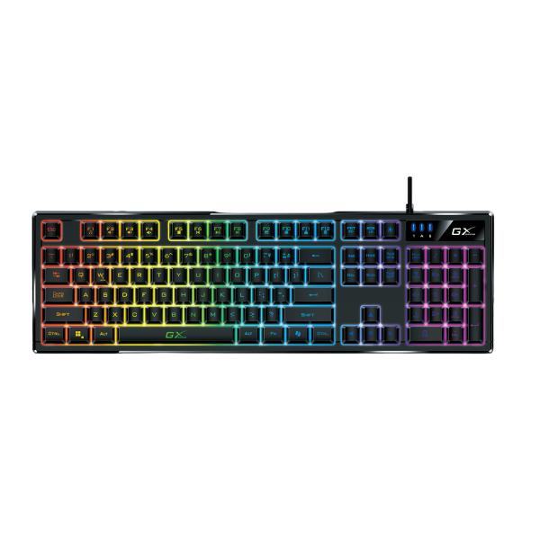 TECLADO GAMING RGB GENIUS SCORPION K7 MEMBRANA ALÁMBRICO USB ESPAÑOL 31310054401 NEGRO