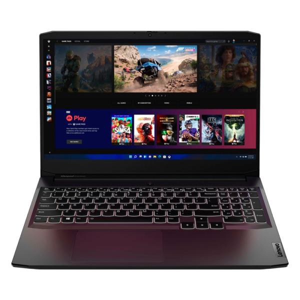 LAPTOP LENOVO 82K201XCUS 15.6" RYZEN 5 5600H 8GB 256GB SSD TV RTX3050TI 4GB WIN 11 HOME BLACK-ENGLISH