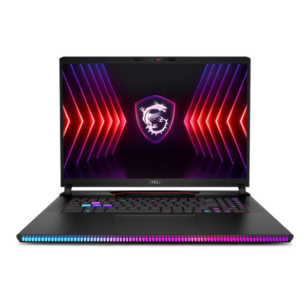 LAPTOP GAMING MSI RAIDER GE78 HX 14VHG 17" I9-14900 32GB (16GB X 2) 2TB T.V. RTX4080 DDR6 12GB WIN 11 PRO ESPAÑOL NEGRO 9S7-17S151-818