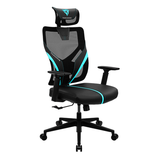 SILLA GAMING ERGONÓMICA THUNDERX3 YAMA1 MALLA CON CUERO SINTÉTICO