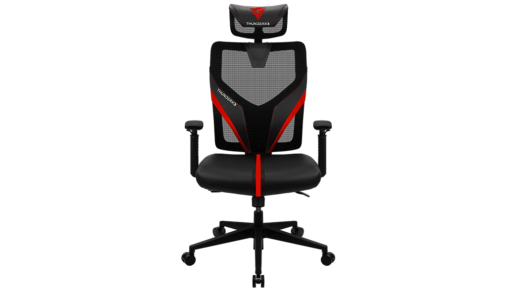 SILLA GAMING ERGONÓMICA THUNDERX3 YAMA1 MALLA CON CUERO SINTÉTICO