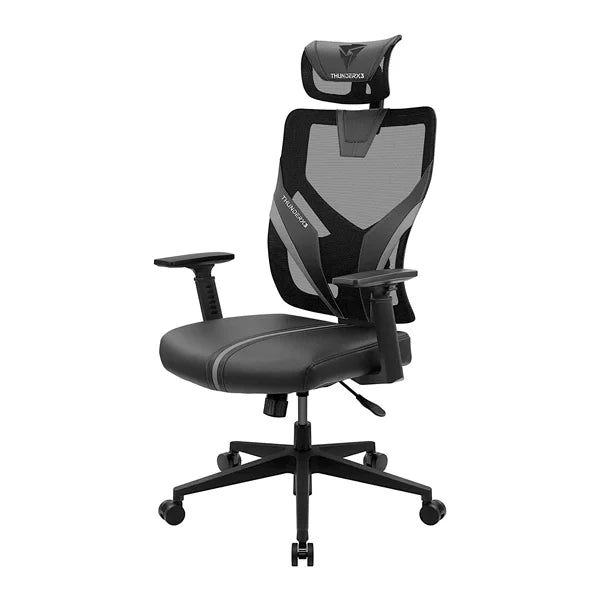 SILLA GAMING ERGONÓMICA THUNDERX3 YAMA1 MALLA CON CUERO SINTÉTICO