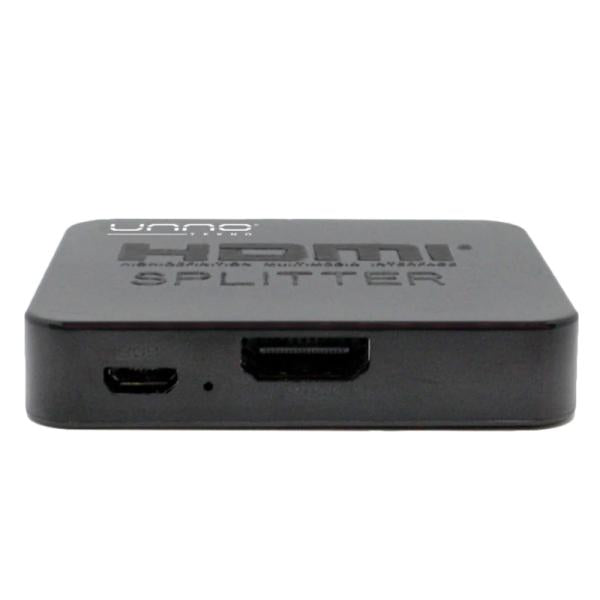 SPLITTER UNNO HB1204BK 2 PUERTOS HDMI 30HZ NEGRO