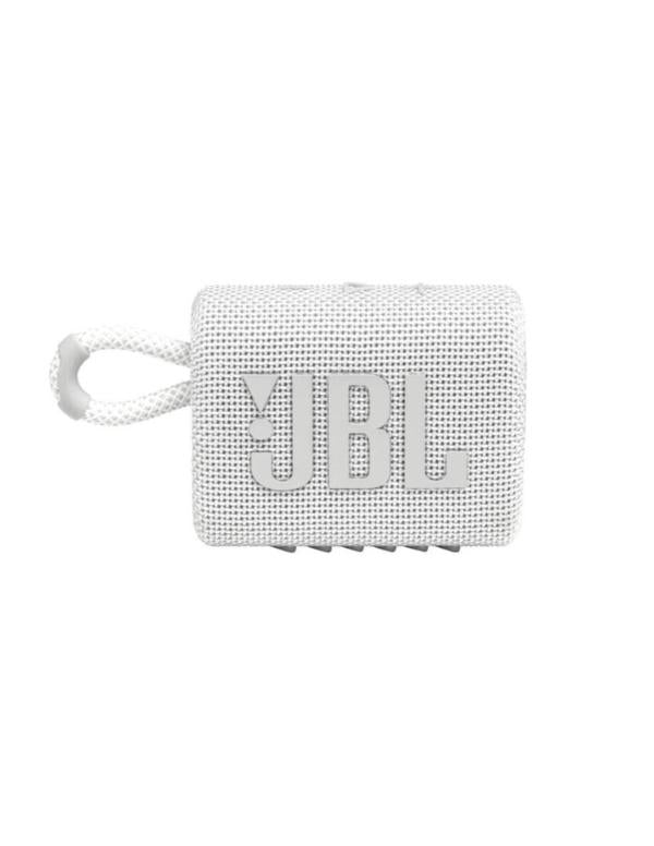 PARLANTE JBL GO 3 4W BLUETOOTH A PRUEBA DE AGUA JBLGO3WHTAM BLANCO