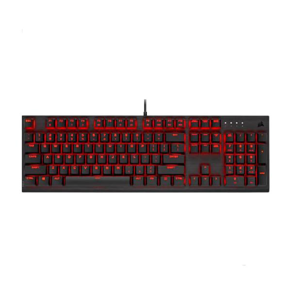TECLADO GAMING CORSAIR K60 PRO MECÁNICO ALÁMBRICO USB ESPAÑOL LED ROJA CH-910D029-SP NEGRO