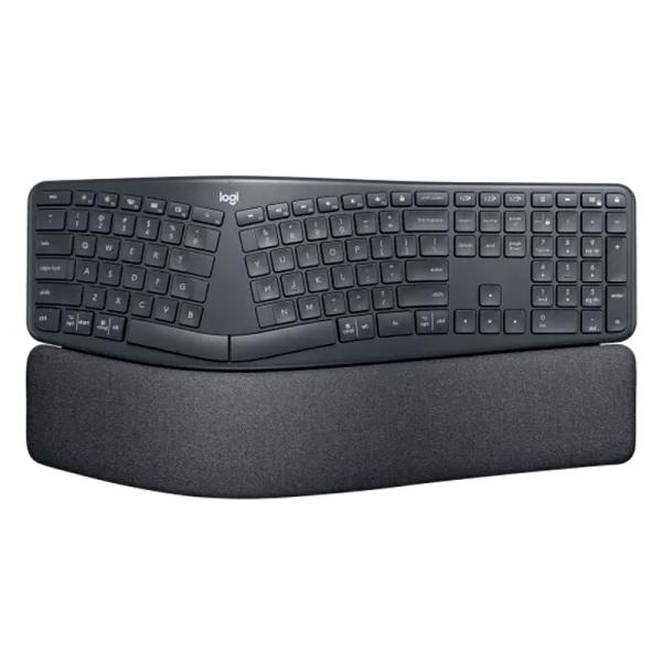TECLADO LOGITECH ERGO K860 FOR BUSINESS MEMBRANA INALÁMBRICO BLUETOOTH 920-010343 NEGRO
