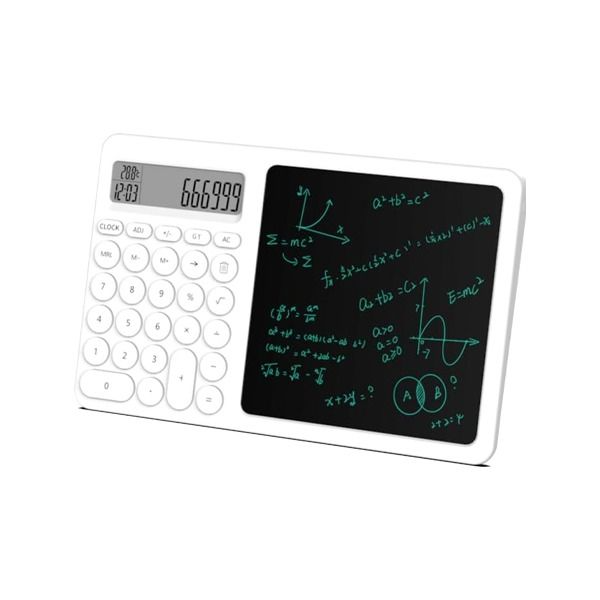 TABLETA PARA APUNTES ELECTRONICA CON CALCULADORA J01 BLANCA