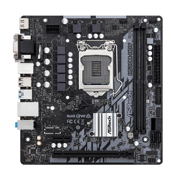 TARJETA MADRE ASROCK H510M-HDV R2.0 LGA1200 MICRO-ATX DDR4 90-MXBGS0-A0UAYZ NEGRO