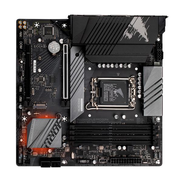 TARJETA MADRE GIGABYTE B660M AORUS PRO DDR4 LGA1700 MICRO-ATX NEGRO