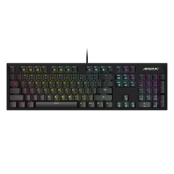 TECLADO GAMING RGB GIGABYTE AORUS K1 MECÁNICO ALÁMBRICO USB INGLÉS SWITCH ROJO GK-AORUS K1 NEGRO