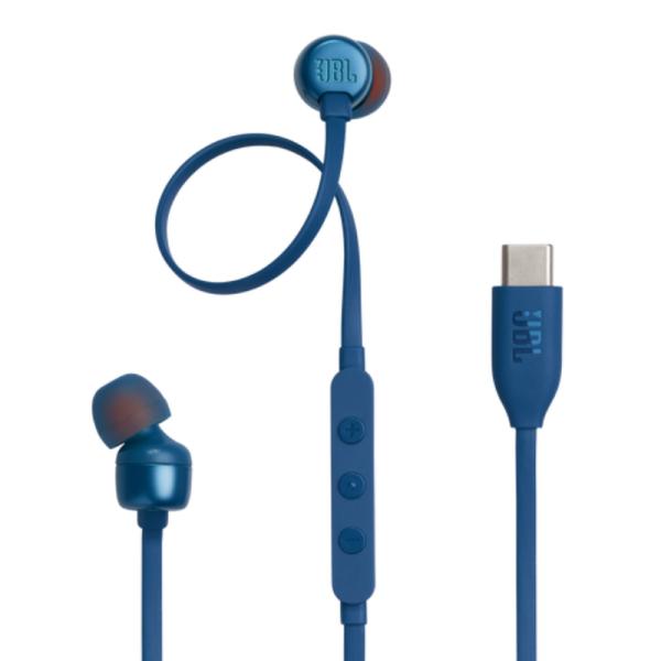 AUDIFONO JBL TUNE 310C ALÁMBRICO TIPO C JBLT310CBLUAM AZUL