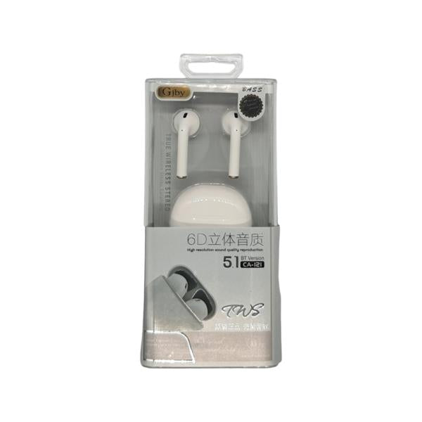 AUDIFONO MANOS LIBRES BLUETOOTH CA-121 BLANCO