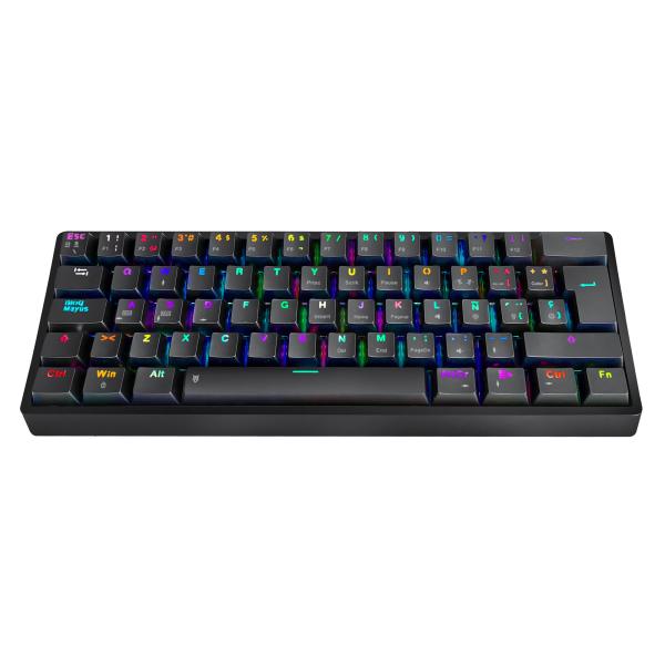 TECLADO GAMING RGB EAGLE WARRIOR KGY182U0003C 60% MECANICO ALÁMBRICO USB ESPAÑOL NEGRO