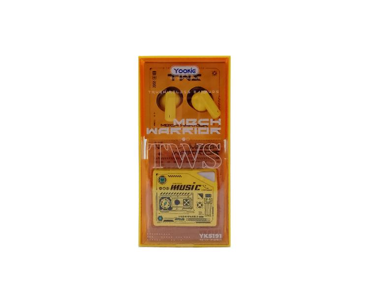 AUDIFONO MANOS LIBRES BLUETOOTH YKS191 YOOKIE AMARILLO