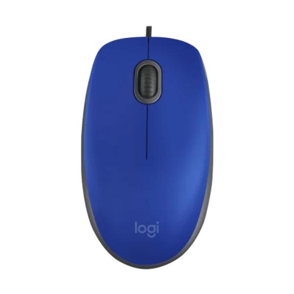 MOUSE LOGITECH M110 SILENT ALÁMBRICO USB-A 1000DPI 910-006662 AZUL