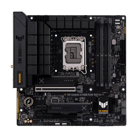 TARJETA MADRE ASUS TUF GAMING B760M-PLUS WIFI D4 LGA1700 MICRO-ATX DDR4 90MB1DG0-M0EAY0 NEGRO