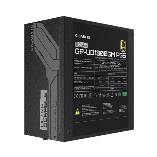 FUENTE DE PODER GIGABYTE GP-UD1300GM PG5 GUS 1300W 80 PLUS GOLD  FULL MODULAR ATX NEGRO