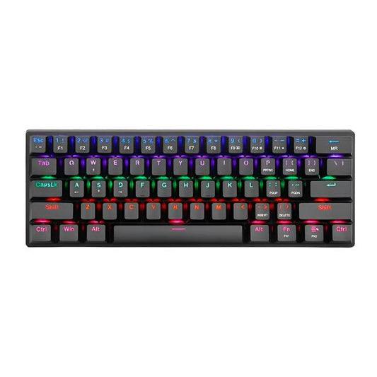 TECLADO GAMING RGB REDRAGON T-DAGGER ARENA TGK321 MECÁNICO ALÁMBRICO USB ESPAÑOL SWITCH CAFÉ TGK321-BR-SP NEGRO