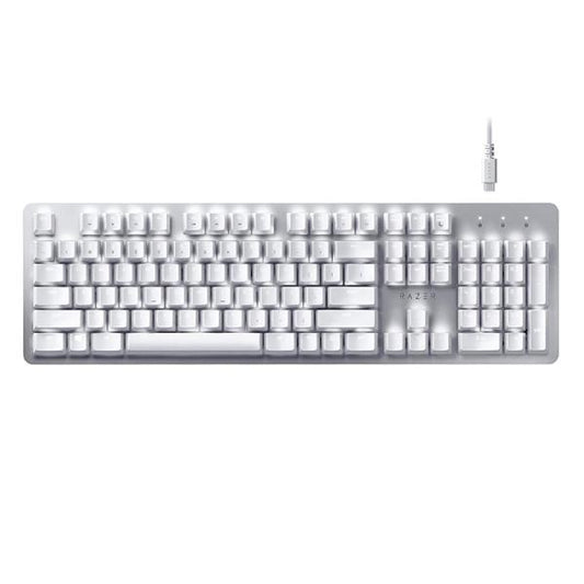 TECLADO RAZER PRO TYPE MEMBRANA INALÁMBRICO BLUETOOTH INGLÉS ESPAÑOL SWITCH NARANJA RZ03-03070200-R3U1 BLANCO