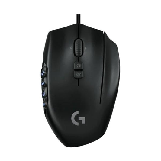 MOUSE GAMING LOGITECH G600 ALÁMBRICO USB 8200 DPI 910-002864 NEGRO