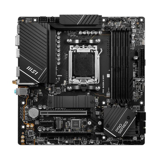 TARJETA MADRE MSI PRO B650M-A WIFI AM5 MICRO-ATX  DDR5  911-7D77-007 NEGRO