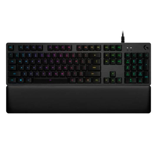 TECLADO GAMING RGB LOGITECH G513 MECÁNICO ALÁMBRICO INGLÉS 920-009322 NEGRO