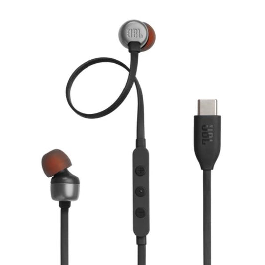 AUDIFONO JBL TUNE 310C ALÁMBRICO TIPO C JBLT310CBLKAM NEGRO