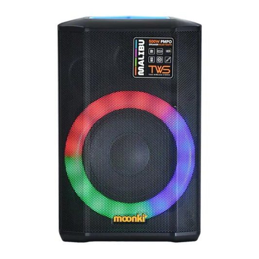 PARLANTE RGB MOONKI MALIBU 18W BLUETOOTH MS-R105BLT-LBL NEGRO / AZUL
