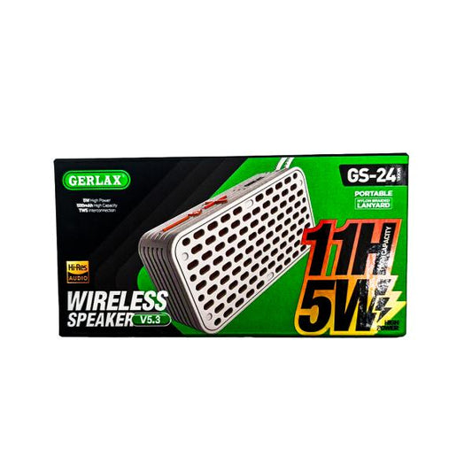 PARLANTE BLUETOOTH GS-24 GERLAX GRIS