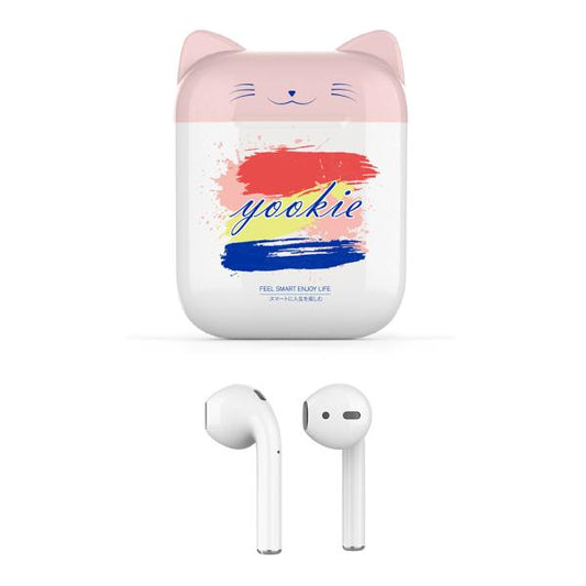 AUDIFONO MANOS LIBRES BLUETOOTH YKS19 YOOKIE ROSADO