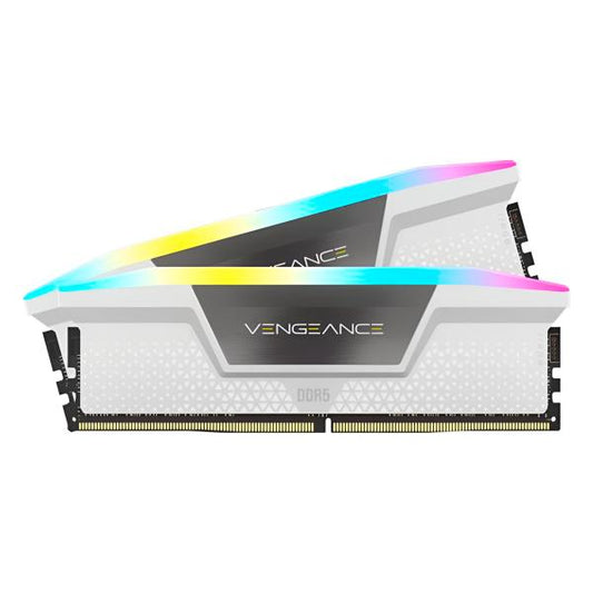 MEMORIA PC 32GB DDR5 5200MHZ (2 X 16GB) CORSAIR VENGEANCE RGB BLANCO CMH32GX5M2B5200C40W