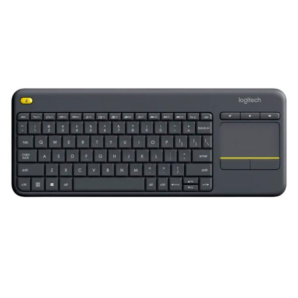 TECLADO LOGITECH K400 PLUS MEMBRANA INALÁMBRICO BLUETOOTH ESPAÑOL CON TOUCHPAD INTEGRADO 920-007123 NEGRO