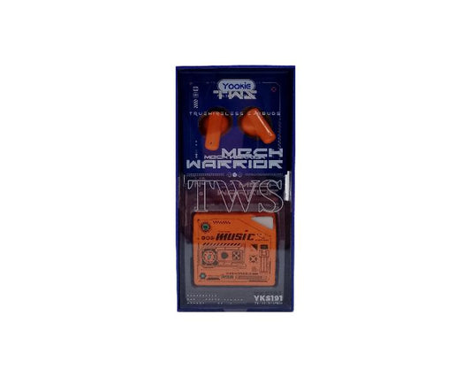 AUDIFONO MANOS LIBRES BLUETOOTH YKS191 YOOKIE NARANJA