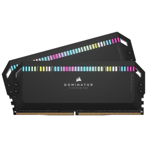 MEMORIA RAM PC 32GB (2X 16GB) CORSAIR DOMINATOR PLATINUM DDR5 6000MHZ CL36 CMT32GX5M2E6000C36 NEGRO