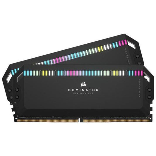MEMORIA RAM PC 32GB (2X 16GB) CORSAIR DOMINATOR PLATINUM DDR5 6000MHZ CL36 CMT32GX5M2E6000C36 NEGRO