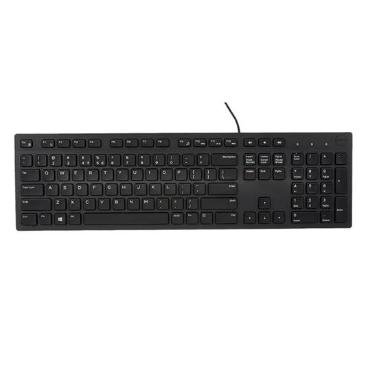TECLADO STANDARD DELL KB216 MEMBRANA ALÁMBRICO USB INGLÉS 739P7 NEGRO